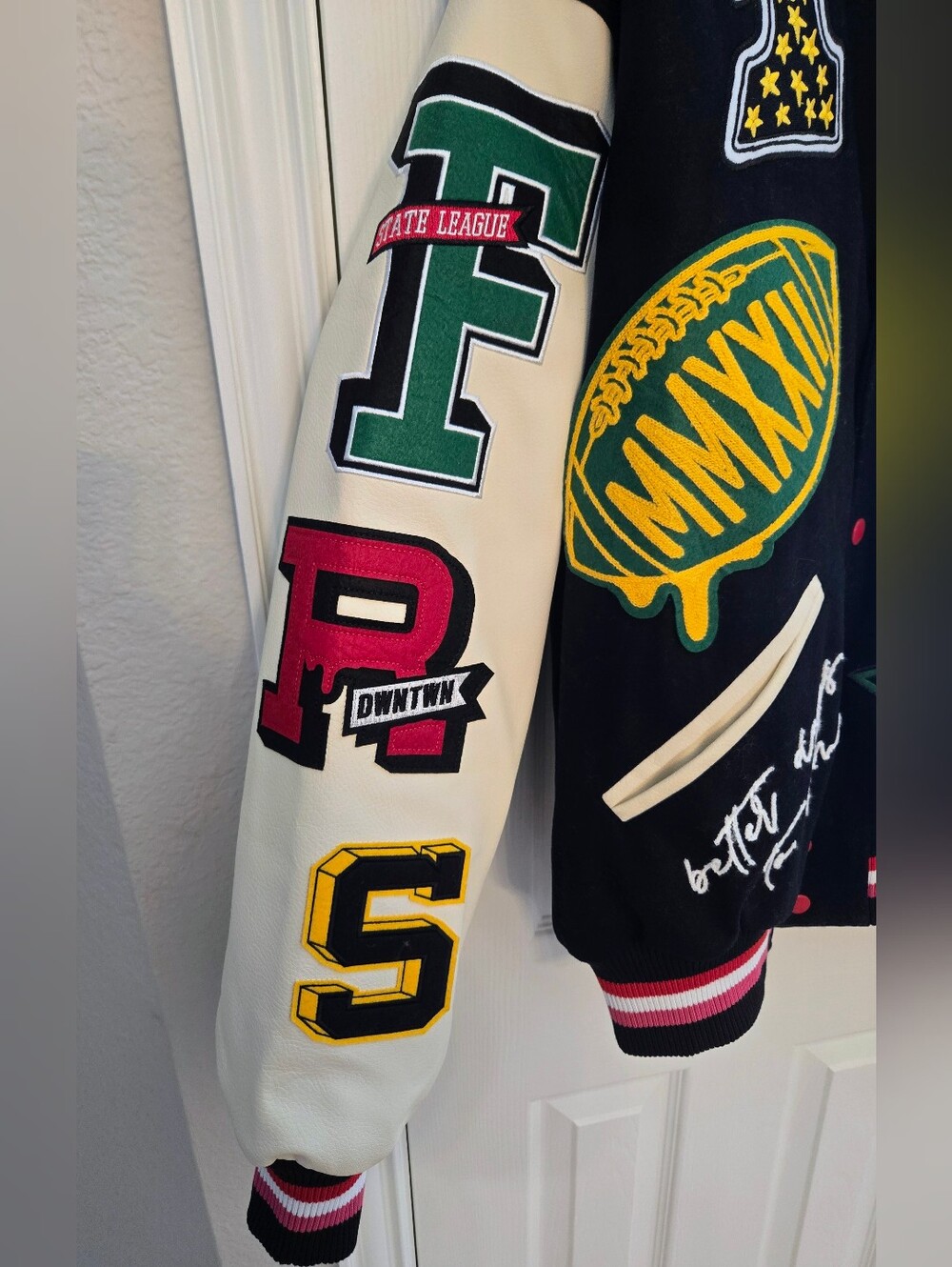 FIRST ROW - Unisex Varsity Jacket - Picture 6 of 8